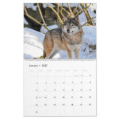 Wolves Wolf thematisierte Mauerkalender 2025 Kalender (Jan 2027)