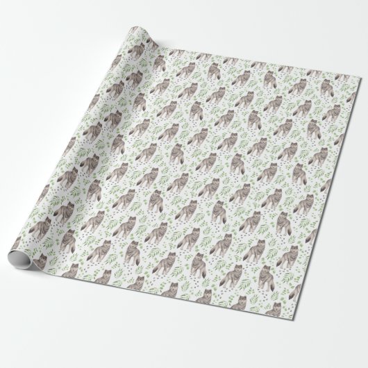 Wolves Wrapping Paper Geschenkpapier (Ungerollt)