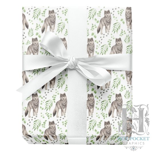 Wolves Wrapping Paper Geschenkpapier