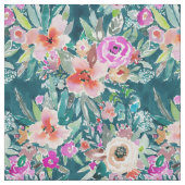 WOLZ Farbenfrohe tropische Flora Stoff (Muster)