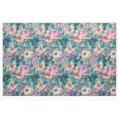 WOLZ Farbenfrohe tropische Flora Stoff (Fat Quarter (45,7 x 55,9 cm))