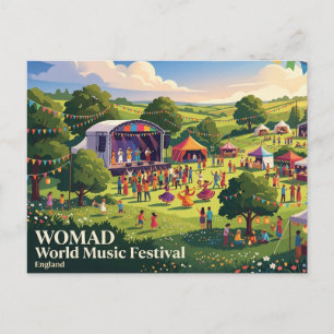 WOMAD World Music Festival England Postkarte