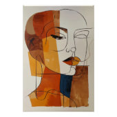 Woman Abstract Poster (Vorderseite)