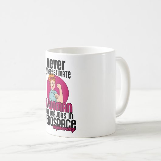 Woman Aerospace Engineering Kaffeetasse (VorderseiteRechts)