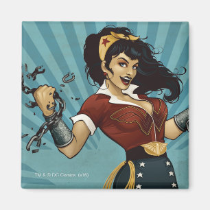 Woman Amazonas vereintes Vintage-Poster Magnet