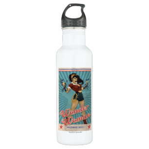 Woman Amazonas vereintes Vintage-Poster Trinkflasche