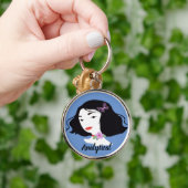 Woman analytical schlüsselanhänger (Hand)