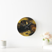 Woman and Horse Runde Wanduhr (Zuhause)