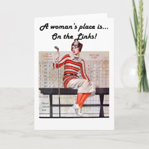 Woman at the links karte