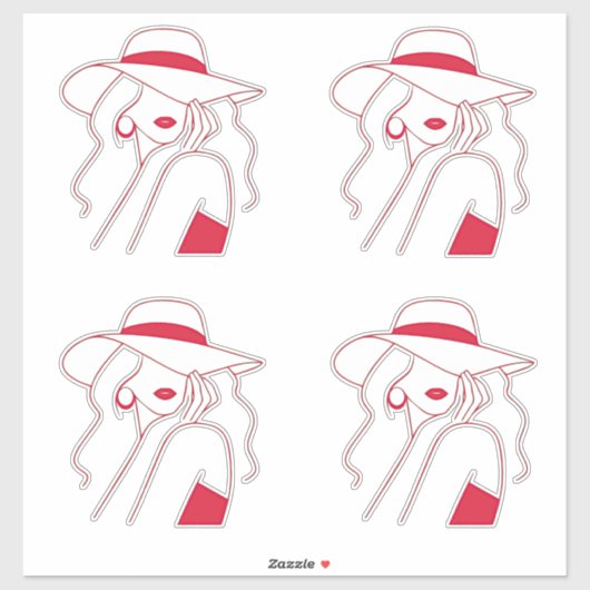 Woman Aufkleber (Blatt)