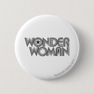 Woman B&W Logo 3 Button
