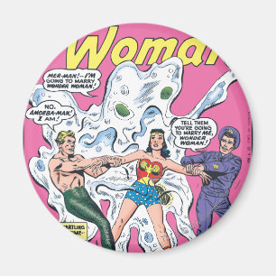 Woman Battle Prize Magnet