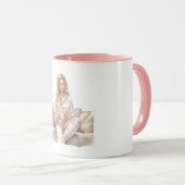 Woman Blush Movie Time Popcorn Tasse (VorderseiteRechts)