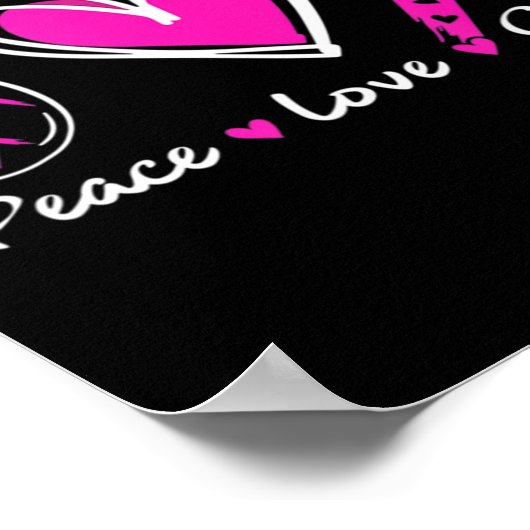 Woman Breast Cancer Awareness Poster (Ecke)