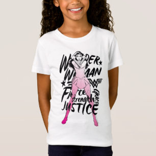 Woman Brush Typografie T-Shirt