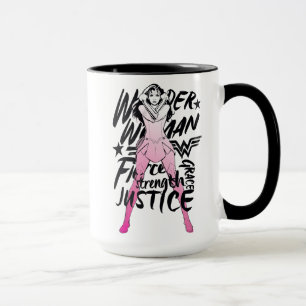 Woman Brush Typografie Tasse