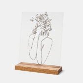 Woman Butterfly Transformation Acrylic Art Acrylschild (Winkel)