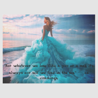 Woman by the Sea Tissue Paper Seidenpapier