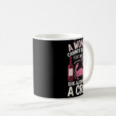 Woman Cannot Survive Wine Alone She Needs Crab  Kaffeetasse (VorderseiteRechts)