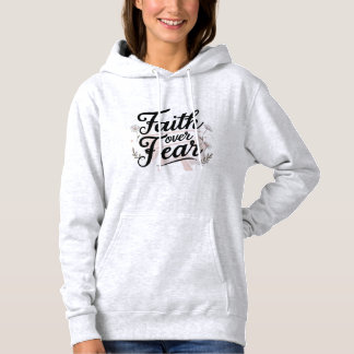 Woman Faith Over Fear Kapuzenpullover mit 2 Timoth Hoodie