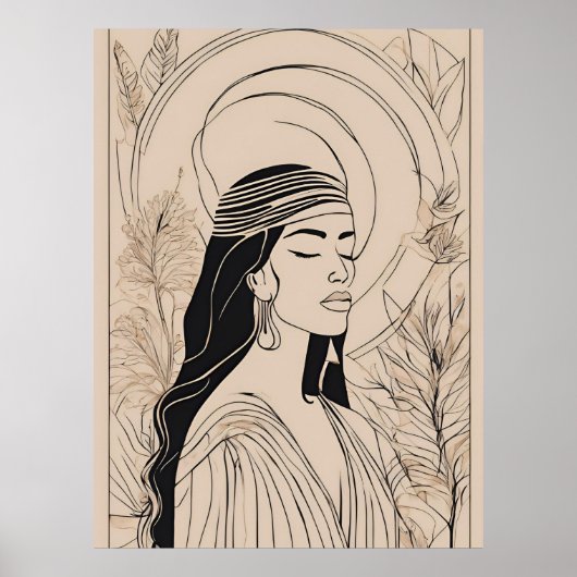 Woman Female Goddess Poster (Vorne)