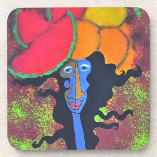 Woman&fruit Untersetzer (Vorderseite)