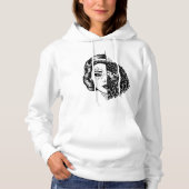 Woman Hawk Tattoo Flash Hoodie (Vorderseite)