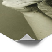 Woman Holding Cups Poster (Ecke)