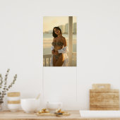 Woman In A Leopard Print Bikini Poster (Küche)