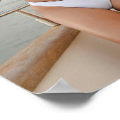 Woman In A White Swimsuit Poster (Ecke)