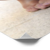 Woman In Black Bikini By The Poolside Poster (Ecke)