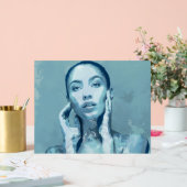 "Woman in Blue" Acrylschild (Hochzeit)