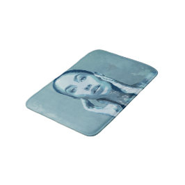 "Woman in Blue" Badematte