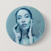 "Woman in Blue" Button (Vorderseite)