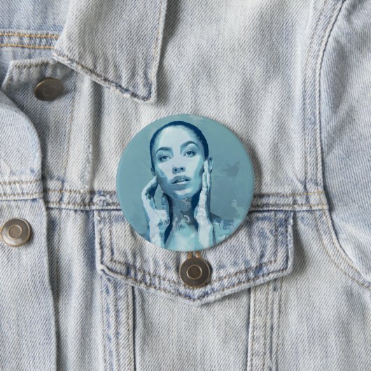 "Woman in Blue" Button (Beispiel)