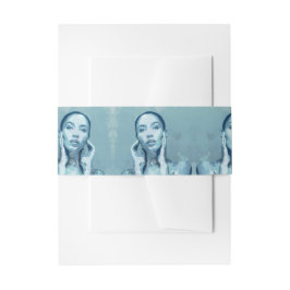 "Woman in Blue" Einladungsbanderole