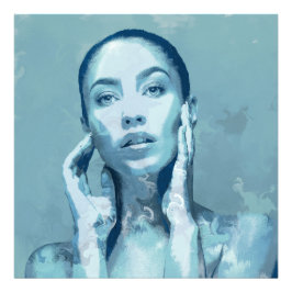 "Woman in Blue" Fotodruck