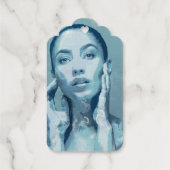 "Woman in Blue" Geschenkanhänger (Rückseite)