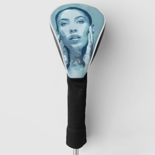 "Woman in Blue" Golf Headcover (Vorderseite)