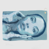 "Woman in Blue" Golfhandtuch (Horizontal)