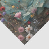 Woman in blue gown on beach with dog, lighthouse. seidenpapier (Ausschnitt)