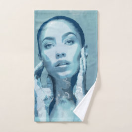 "Woman in Blue"  Handtuch
