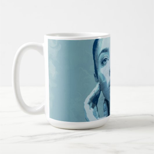 "Woman in Blue" Kaffeetasse (Links)