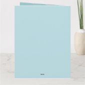 "Woman in Blue" Karte (Rückseite)