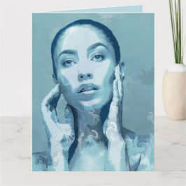 "Woman in Blue" Karte