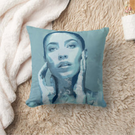 "Woman in Blue"  Kissen