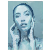 "Woman in Blue" Klemmbrett (Rückseite)