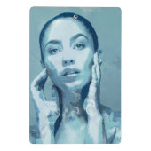 "Woman in Blue" Mini Klemmbrett (Rückseite)