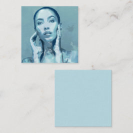 "Woman in Blue" Mitteilungskarte