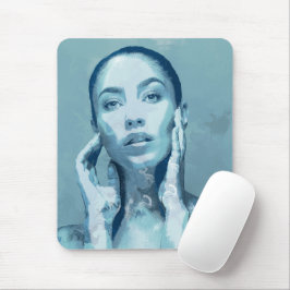 "Woman in Blue" Mousepad